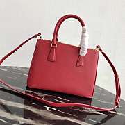 Prada Galleria Saffiano Leather Red 1BA863 28×20×12cm - 4