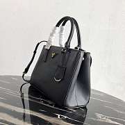 Prada Galleria Saffiano Leather Black 1BA863 28×20×12cm - 4