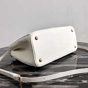 Prada Galleria Saffiano Leather White 1BA863 28×20×12cm - 6