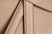 Dior Mini Saddle Bag Grained Leather Beige M0447 21x18x5cm - 2