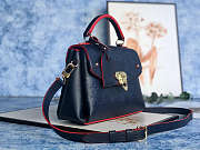 Louis Vuitton Georges BB Monogram Empreinte Leather Marine Rouge M53942 27.5x17x11.5cm - 2