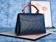 Louis Vuitton Georges BB Monogram Empreinte Leather Marine Rouge M53942 27.5x17x11.5cm - 3