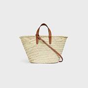 Celine Medium Triomphe Raffia Tan 192622 25x26x12cm - 4