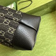 Gucci Medium Ophidia Tote With Web Black Denim 631685 38x28x14cm - 6