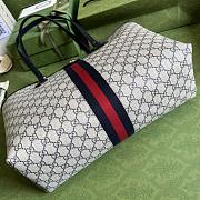 Gucci Medium Ophidia GG Tote Beige/Blue GG Canvas 631685 38x28x14cm - 6