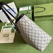 Gucci Medium Ophidia GG Tote Beige/Blue GG Canvas 631685 38x28x14cm - 5