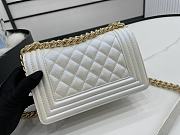 Chanel Small LeBoy Grained Leather Gold-tone Metal Black A67085 20cm - 2