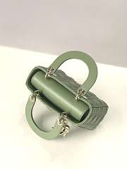Dior Small Lady Abcdior Bag Cannage Lambskin Green M0538 20cm  - 4