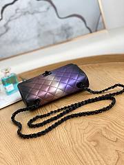 Chanel Small Evening Shoulder Flap Bag Multicolor Black/Pink 20cm - 4