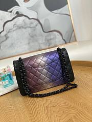 Chanel Evening Shoulder Flap Bag Multicolor Black/Pink 25x15x6cm - 5