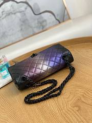 Chanel Evening Shoulder Flap Bag Multicolor Black/Pink 25x15x6cm - 2