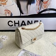 Chanel 2.55 Reissue Handbag Aged Calfskin White A37586 16x24x7.5cm - 3