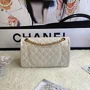 Chanel 2.55 Reissue Handbag Aged Calfskin White A37586 16x24x7.5cm - 6