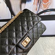 Chanel 2.55 Reissue Handbag Aged Calfskin Black A37586 16x24x7.5cm - 2
