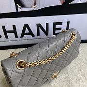 Chanel 2.55 Reissue Handbag Aged Calfskin Gray A37586 16x24x7.5cm - 5