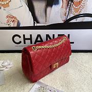 Chanel 2.55 Reissue Handbag Aged Calfskin Red A37586 16x24x7.5cm - 3