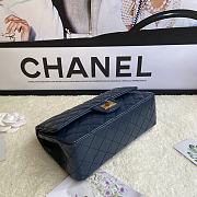Chanel 2.55 Reissue Handbag Aged Calfskin Navy Blue A37586 16x24x7.5cm - 2