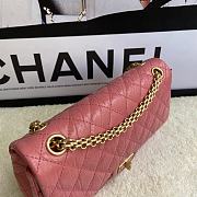 Chanel 2.55 Reissue Handbag Aged Calfskin Pink A37586 16x24x7.5cm - 5