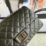 Chanel 2.55 Reissue Handbag Aged Calfskin All Black A37586 16x24x7.5cm - 6