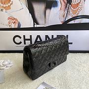 Chanel 2.55 Reissue Handbag Aged Calfskin All Black A37586 16x24x7.5cm - 4