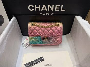 Chanel Mini 2.55 Rainbow Reissue Multicolor 20cm