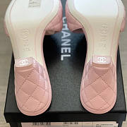 Chanel Mules Lambskin Leather Pink G38820 60mm - 3