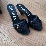 Chanel Mules Lambskin Leather Black G38820 60mm - 5