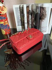 Chanel Chain Flap Bag Red AS1354 16x24x6cm - 3