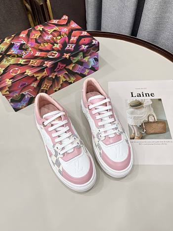 Louis Vuitton Time Out Sneaker White/Pink 1A9PYW