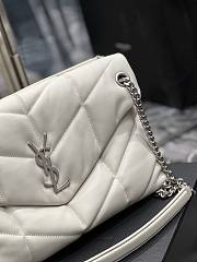 Ysl Medium Puffer Bag White In Leather 5774751 35x23x13.5cm - 5