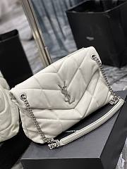 Ysl Medium Puffer Bag White In Leather 5774751 35x23x13.5cm - 4