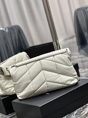 Ysl Medium Puffer Bag White In Leather 5774751 35x23x13.5cm - 3