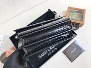 Ysl Medium Sunset Chain Bag In Crocodile Leather Black Black-tone Metal 442906 22x16x8cm - 6