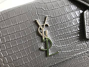 Ysl Medium Sunset Chain Bag In Crocodile Leather Gray 442906 22x16x8cm - 4