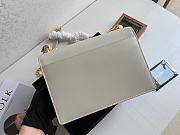 Ysl Medium Sunset Chain Bag In Leather White 442906 22x16x8cm - 5