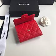 Chanel Small Flap Wallet Red A82288 10.5x11.5x3cm - 6