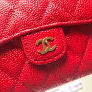 Chanel Small Flap Wallet Red A82288 10.5x11.5x3cm - 2