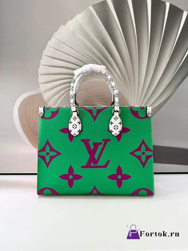 Louis Vuitton Onthego Handbag Green/Purple 34cm - 1