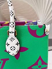 Louis Vuitton Onthego Handbag Green/Purple 34cm - 6