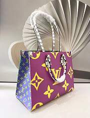 Louis Vuitton Onthego Handbag Green/Purple 34cm - 5