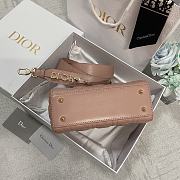 Dior Small Lady Abcdior Bag Cannage Lambskin Blush Pink M0538 20cm - 4