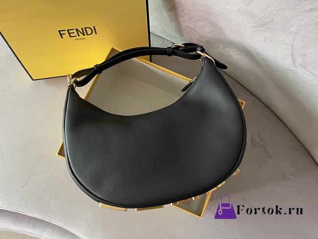 Fendi Small Fendigraphy Leather Black 8BR798 29x24.5x10cm - 1