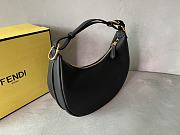Fendi Small Fendigraphy Leather Black 8BR798 29x24.5x10cm - 2