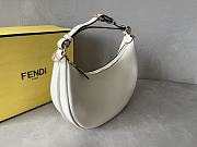Fendi Small Fendigraphy Leather White 8BR798 29x24.5x10cm - 4