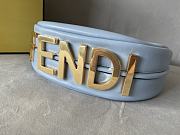 Fendi Small Fendigraphy Leather Blue 8BR798 29x24.5x10cm - 5