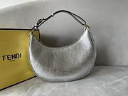 Fendi Small Fendigraphy Leather Silver 8BR798 29x24.5x10cm - 6