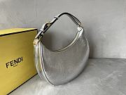 Fendi Small Fendigraphy Leather Silver 8BR798 29x24.5x10cm - 5