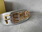 Fendi Small Fendigraphy Leather Silver 8BR798 29x24.5x10cm - 2