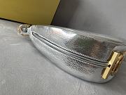 Fendi Small Fendigraphy Leather Silver 8BR798 29x24.5x10cm - 4