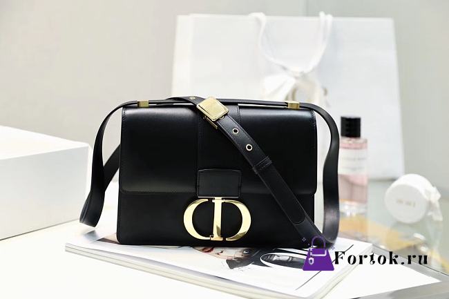 Dior 30 Montaigne Bag Black M9203 24x17x8cm - 1